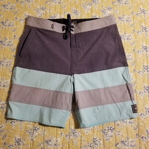 Vans Blue / Grey Sz 32 Board Shorts
